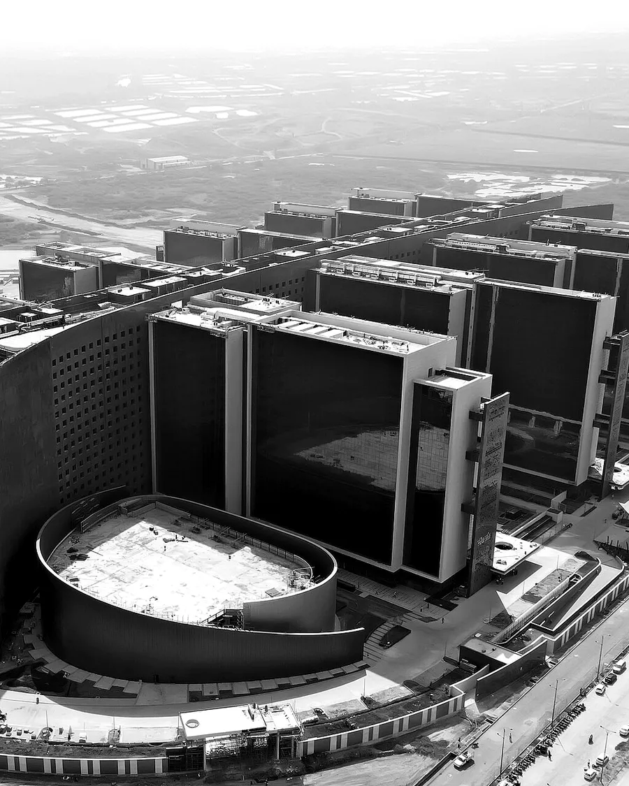 Surat Diamond Bourse, India, from above